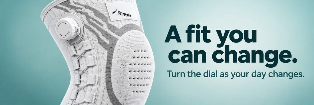 A fit you can change. Turn the dial as your day changes.